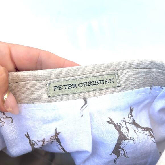 Peter Christian Men’s Suit Set Blazer Jacket Pants Slacks 48R Linen Cotton Beige - Picture 10 of 11